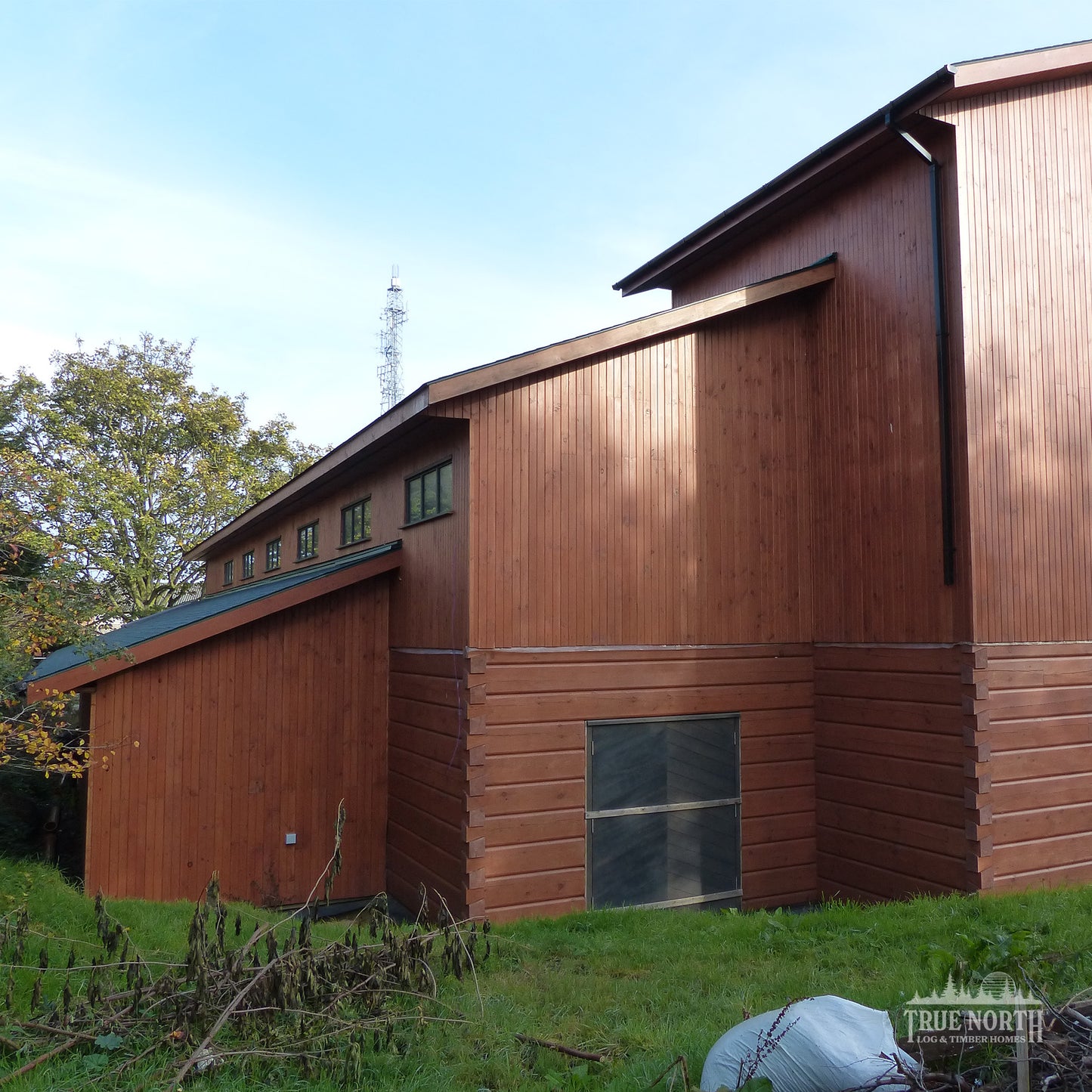 District Scout Centre showcasing a precision-engineered Canadian log community building - Side Storage Rooms and Indoor Archery